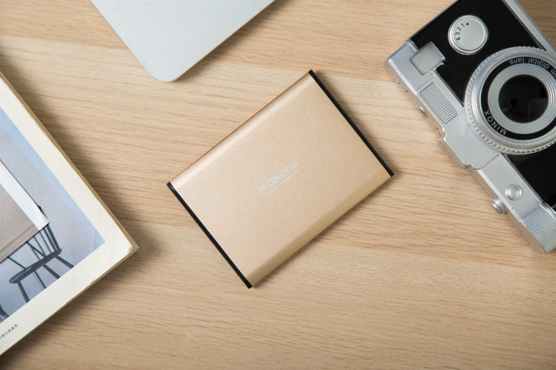 Maxone 500GB Ultra Slim Portable External Hard Drive HDD USB 3.0 Compatible with PC, Laptop - Gold - Image 5